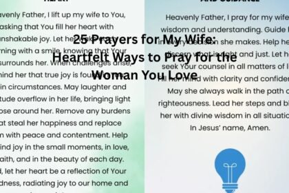25 prayers for my wife
