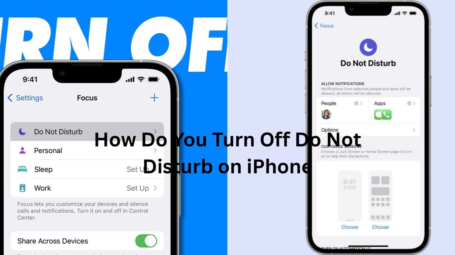 how do you turn off do not disturb on iphone
